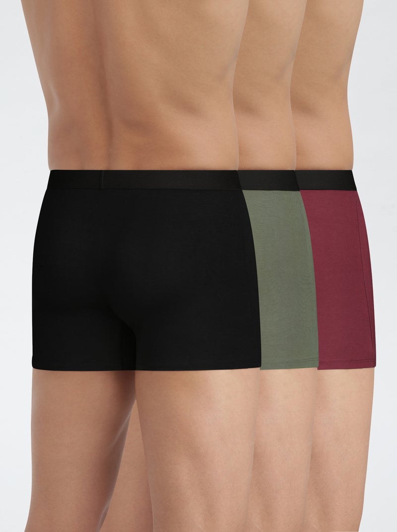 Lot de 3 boxers 'DIM' Kaki - Kiabi