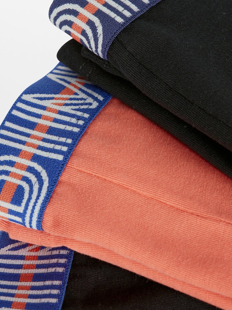 Lot de 3 boxers 'DIM' Orange - Kiabi