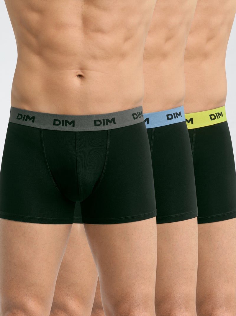 Lot de 3 boxers 'Dim' Violet - Kiabi