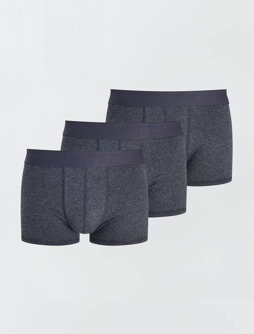 Lot de 3 boxers éco-conçus                                                                                                                                         gris 
