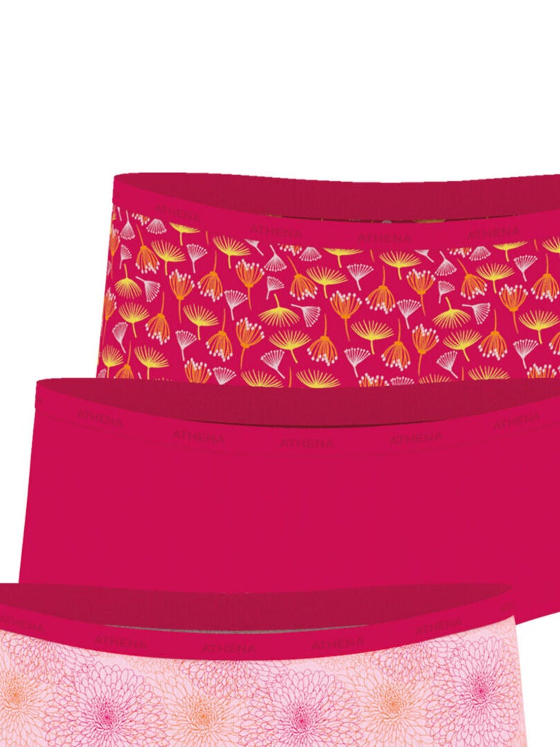 Lot de 3 boxers  Ecopack Mode Athena Rose - Kiabi