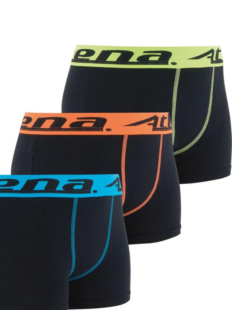 Lot de 3 boxers  Ecopack Trio Choc Athena Noir - Kiabi