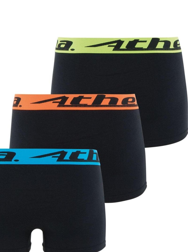 Lot de 3 boxers  Ecopack Trio Choc Athena Noir - Kiabi