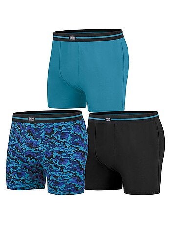 Lot de 3 Boxers en Coton Stretch - ATLAS FOR MEN