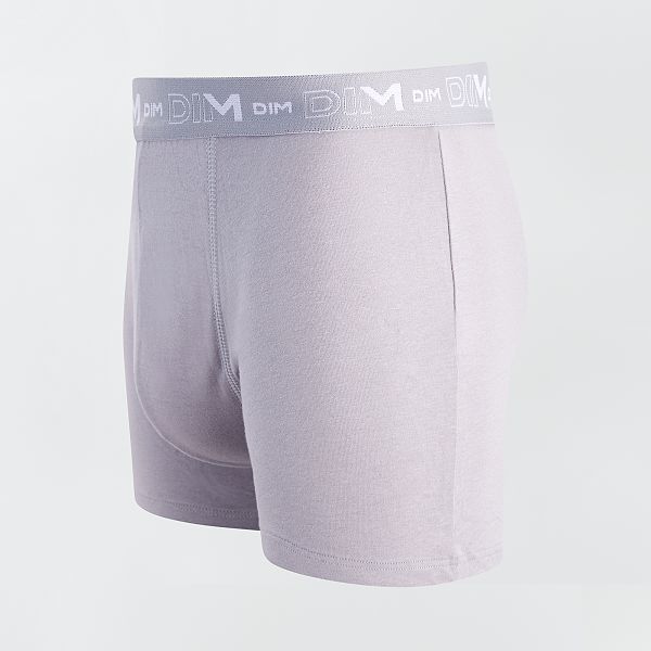 Lot de 3 boxers en coton stretch de 'DIM' homme - gris - Kiabi - 25,00€
