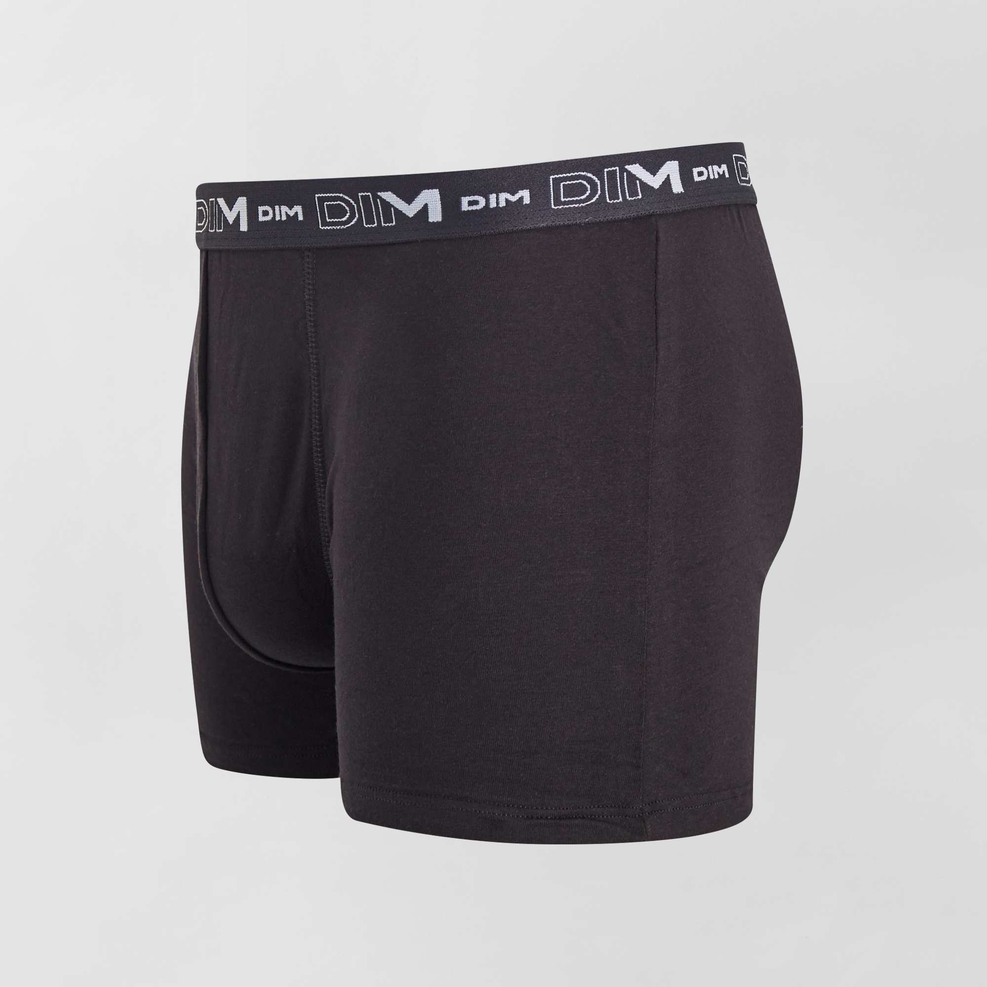 Boxer Homme Dim Ecodim Coton Stretch - Lot De 8 - Noir - Confort Quotidien