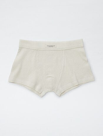 Lot de 3 boxers en maille côtelée