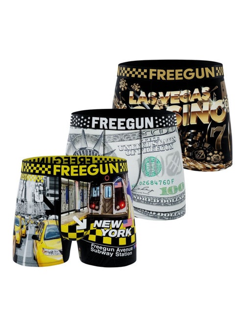 Lot de 3 boxers enfant American Vibes  Freegun - Kiabi
