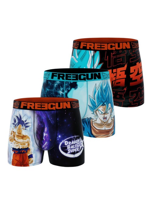 Lot de 3 boxers enfant Dragon Ball Super Ultra instinct Fusion Freegun - Kiabi