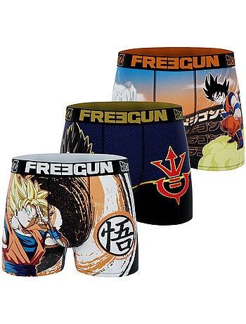 Lot de 3 boxers enfant Dragon Ball Z Freegun