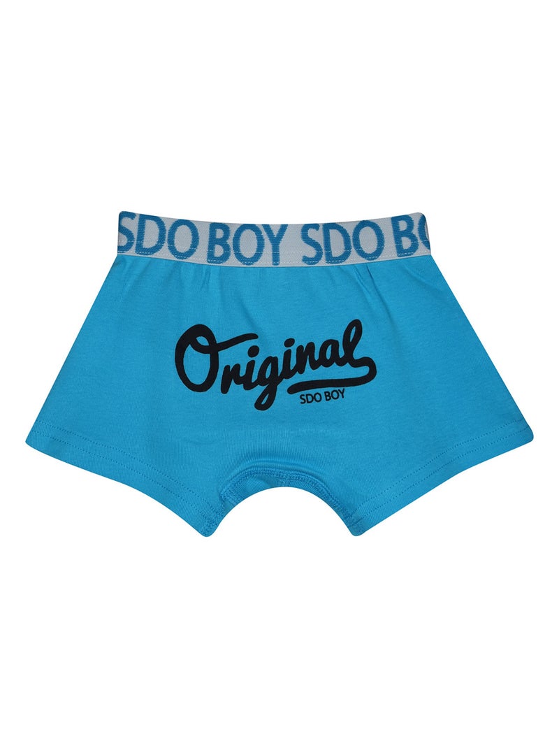 LOT DE 3 BOXERS ENFANT ENYS Bleu - Kiabi