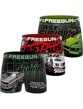 Lot de 3 boxers enfant Fast and furious Freegun