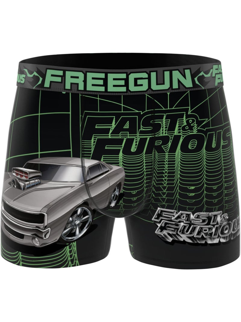 Lot de 3 boxers enfant Fast and furious Freegun Vert - Kiabi