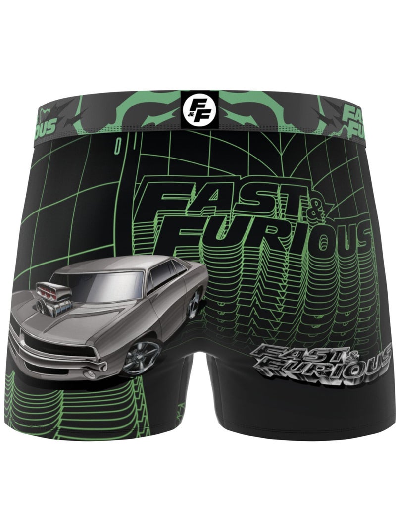 Lot de 3 boxers enfant Fast and furious Freegun Vert - Kiabi