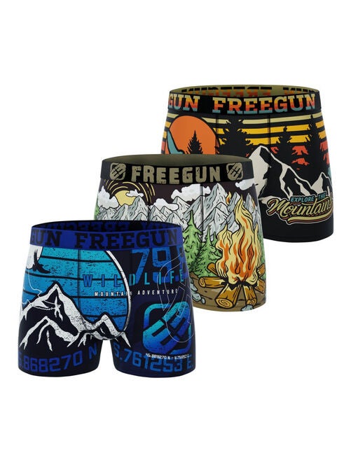 Lot de 3 boxers enfant Garantie 2 ans Outdoor Freegun - Kiabi