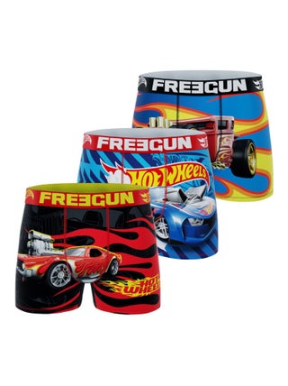Lot de 3 boxers enfant Hot Wheels Freegun