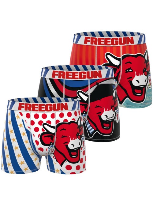 Lot de 3 boxers enfant la Vache qui Rit Freegun - Kiabi