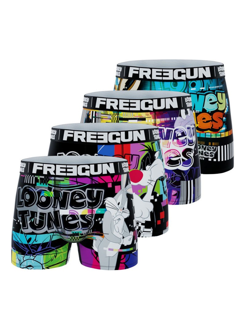 Lot de 3 boxers enfant Looney Tunes Freegun Rouge - Kiabi