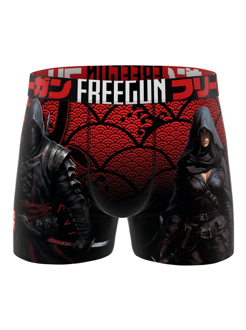 Lot de 3 boxers enfant Manga Comics  Freegun Noir Rouge - Kiabi