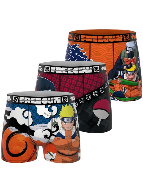 Lot de 3 boxers enfant Naruto Classic Freegun - Kiabi