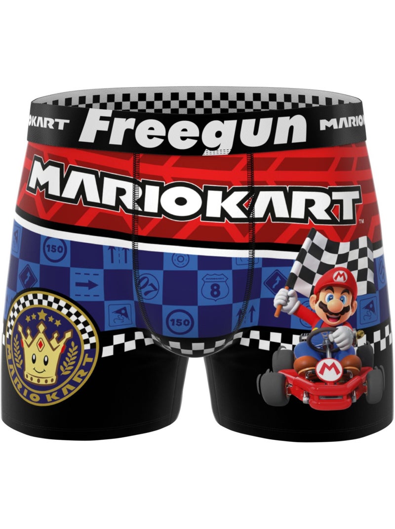 Lot de 3 boxers enfant Super Mario Kart Freegun Rouge - Kiabi