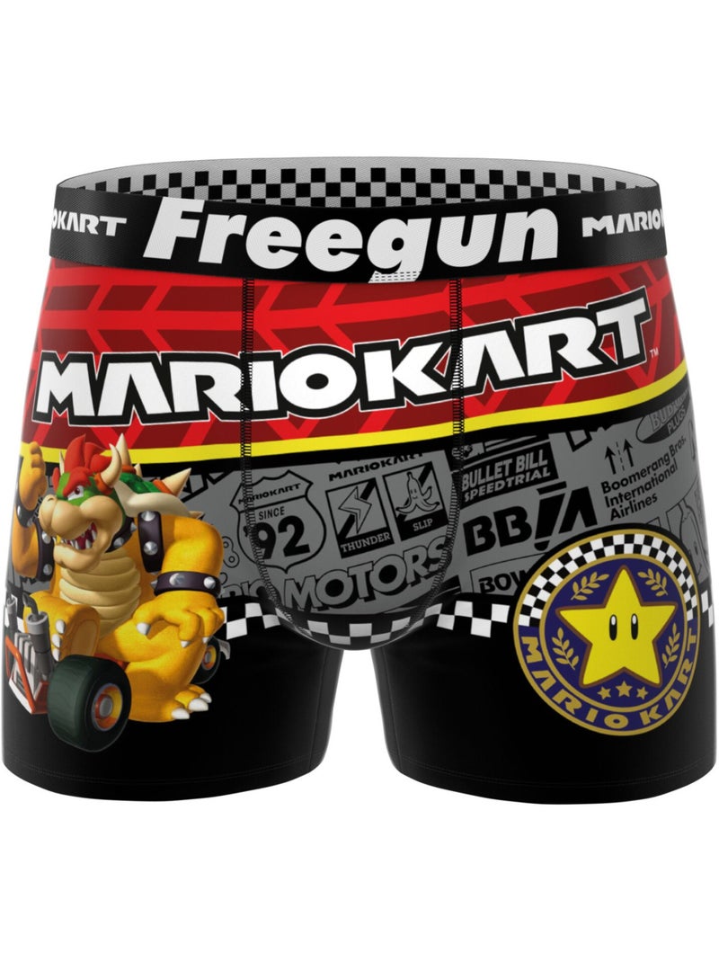 Lot de 3 boxers enfant Super Mario Kart Freegun Rouge - Kiabi