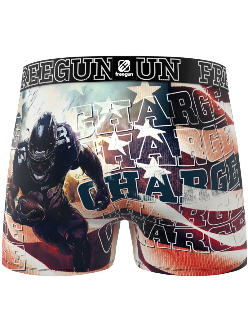 Lot de 3 boxers enfant This is America Freegun Rouge - Kiabi