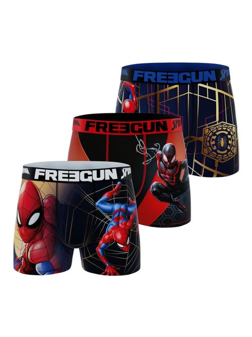 Lot de 3 boxers enfant Ultimate Spiderman Freegun - Kiabi