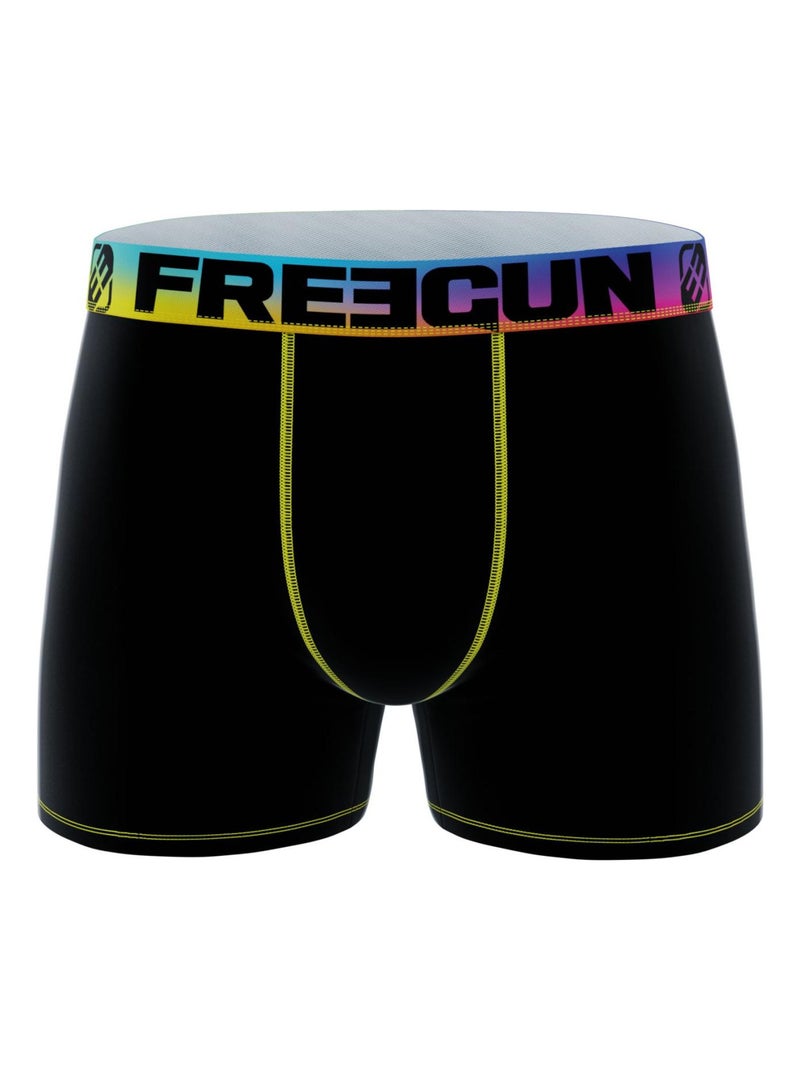 Lot de 3 boxers enfant Uni Rainbow Freegun Noir - Kiabi