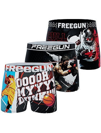 Lot de 3 Boxers enfant US Sports Freegun