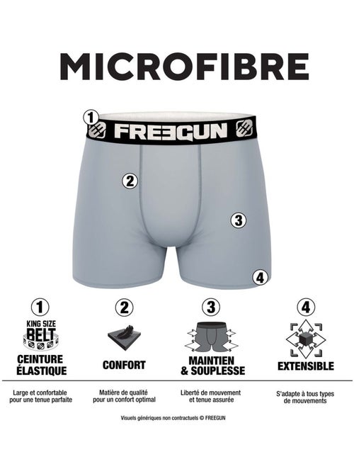 Lot de 3 boxers enfant Wild Life Freegun - Kiabi