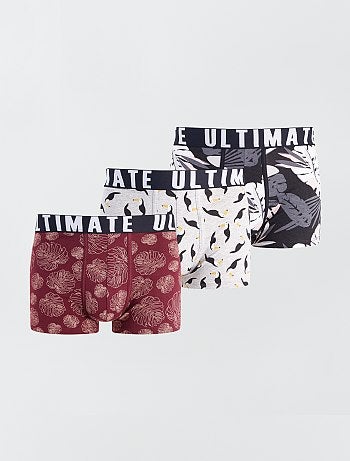 Lot de 3 boxers fantaisie