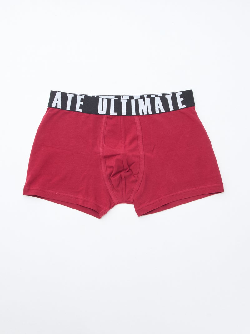 Lot de 3 boxers fantaisie Bleu - Kiabi
