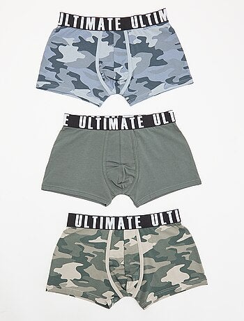 Lot de 3 boxers fantaisie
