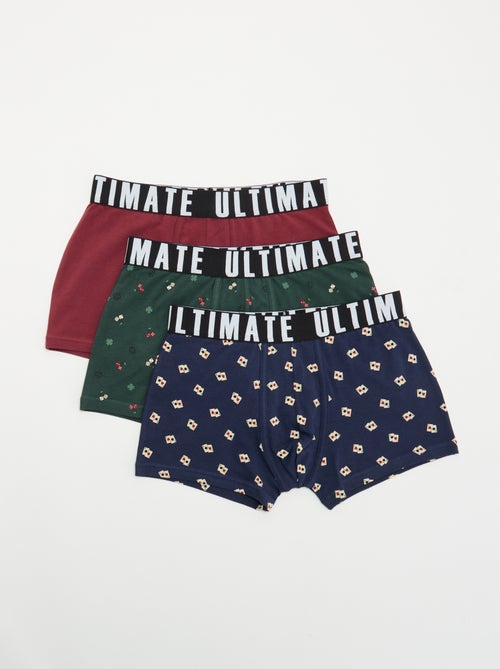 Lot de 3 boxers fantaisie - Kiabi Lot de 3 boxers fantaisie - Kiabi