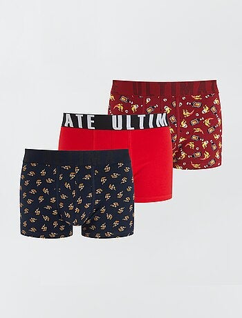 Lot de 3 boxers fantaisie