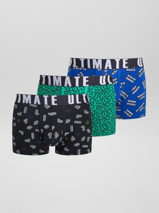 Lot de 3 boxers fantaisie