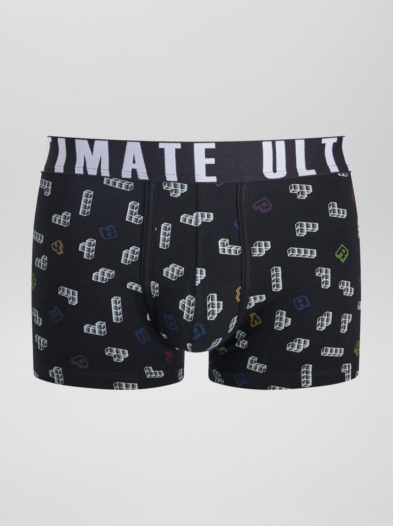 Lot de 3 boxers fantaisie Noir/vert - Kiabi