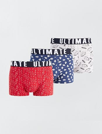 Lot de 3 boxers fantaisie