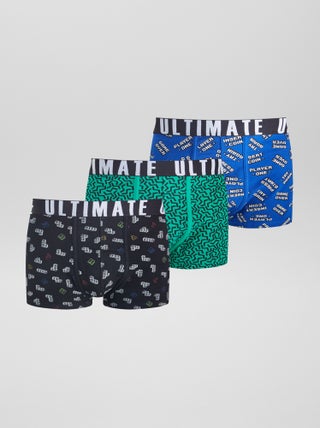 Lot de 3 boxers fantaisie