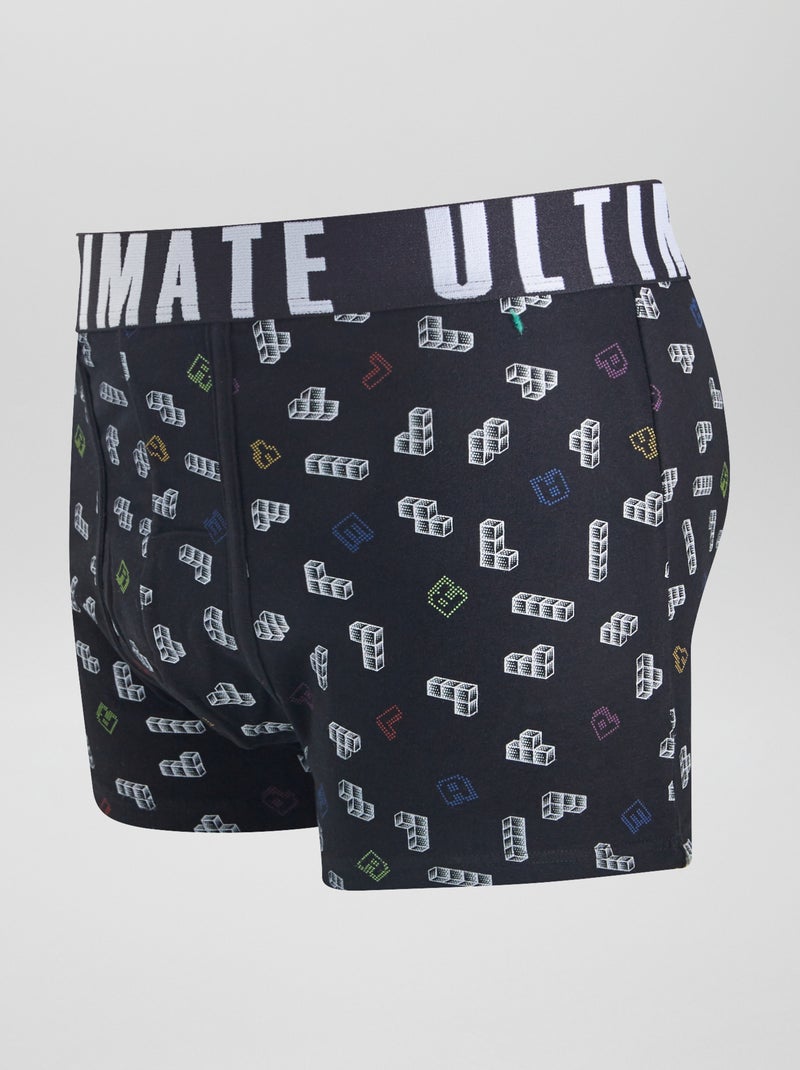 Lot de 3 boxers fantaisie Vert/bleu - Kiabi
