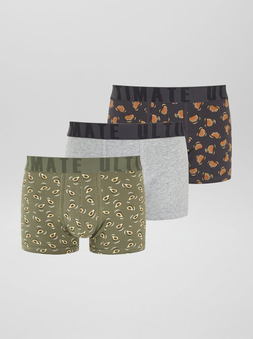 Lot de 3 boxers fantaisie - Kiabi