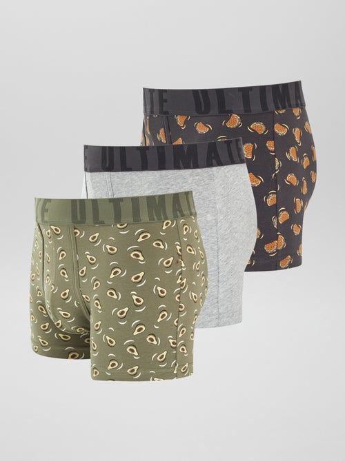 Lot de 3 boxers fantaisie - Kiabi