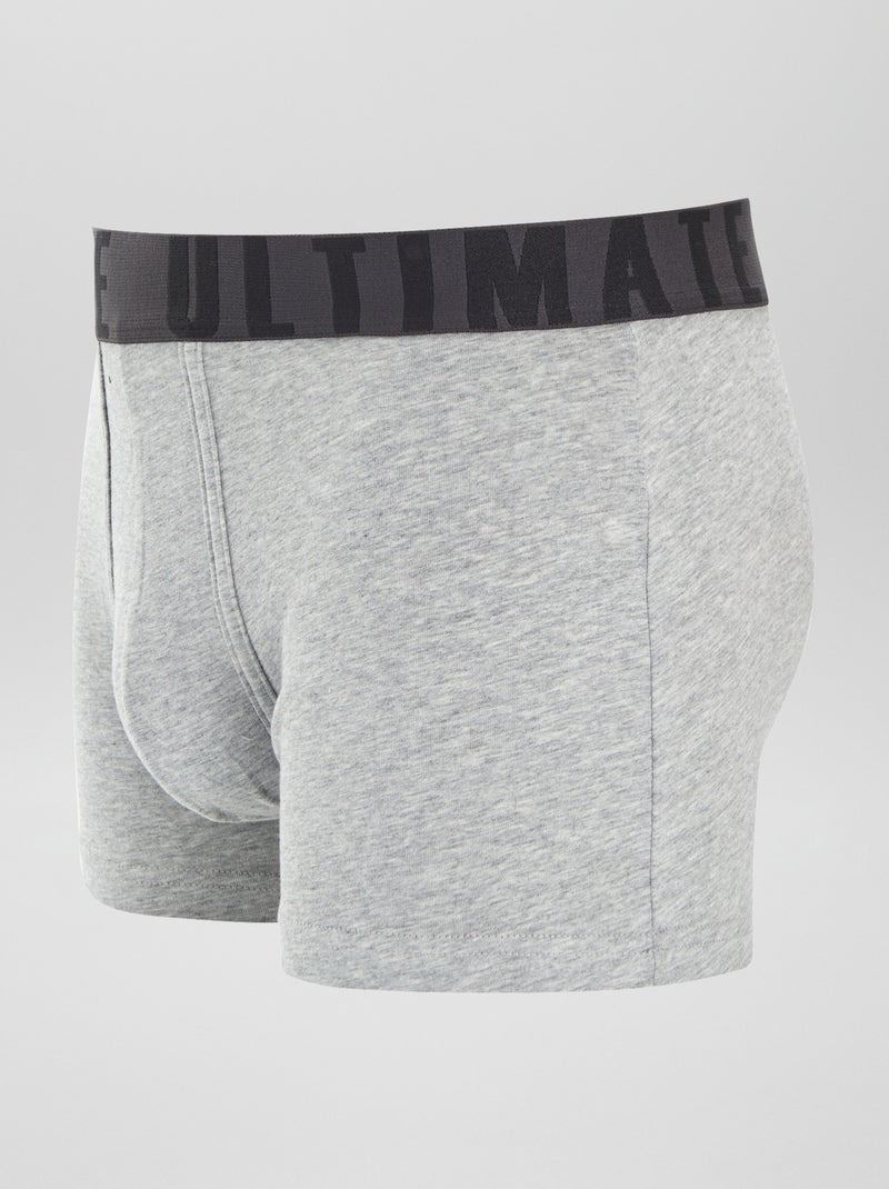 Lot de 3 boxers fantaisie Vert/gris - Kiabi