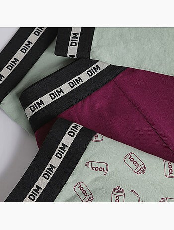 Lot de 3 boxers garçon Fashion Coton Stretch