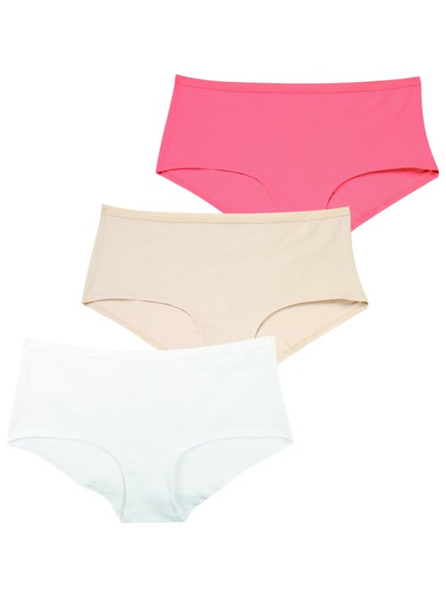 Lot de 3 boxers femme Ecopack Basic Athena - Kiabi