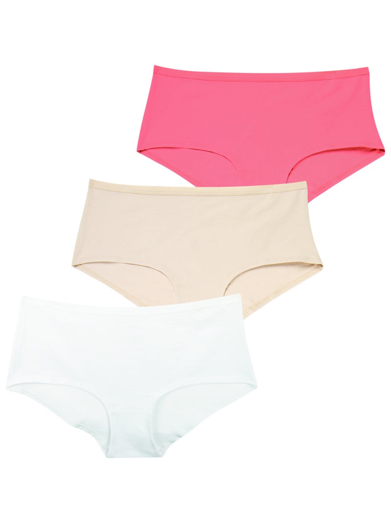 Lot de 3 boxers femme Ecopack Basic Athena Blanc - Kiabi