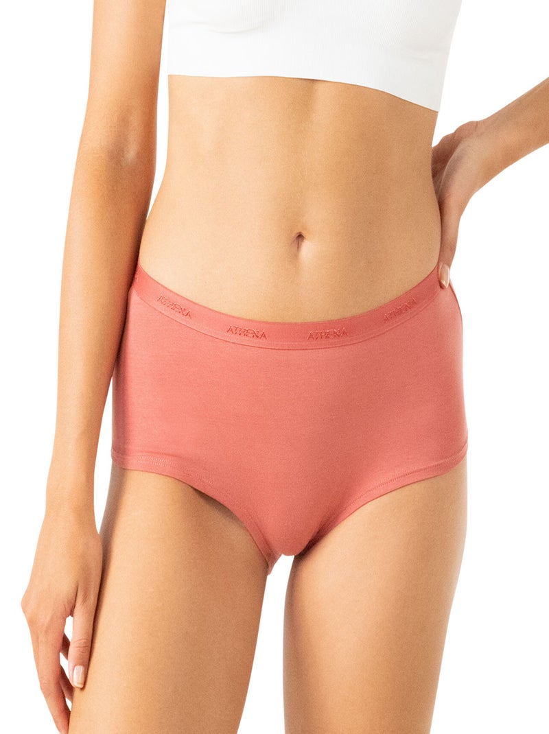 Lot de 3 boxers femme Ecopack Basic Athena Rose - Kiabi