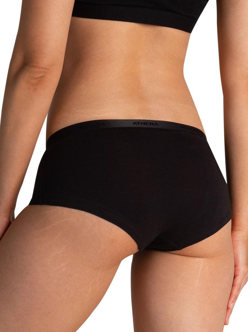 Lot de 3 boxers femme Ecopack Basic Noir Noir Noir - Kiabi