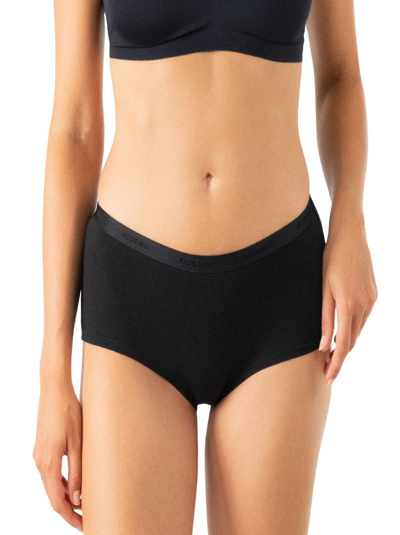 Lot de 3 boxers femme Ecopack Mode Athena Noir - Kiabi